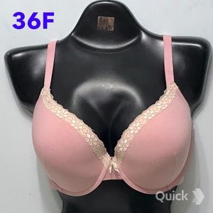 New Next Pink Lace Trim Cotton Bra